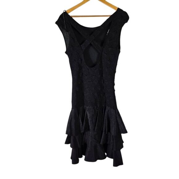 Blondie and Me Black Ruffle Dress - Picture 2 of 7